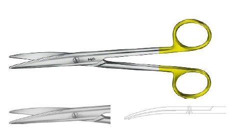 TC МАЙО-ЛЕКСЕР НОЖИЦІ ВИГНУТІ 165MM